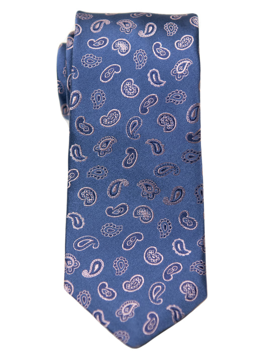 Dion  Boy's Tie - 32517 - Paisley - Blue/Pink