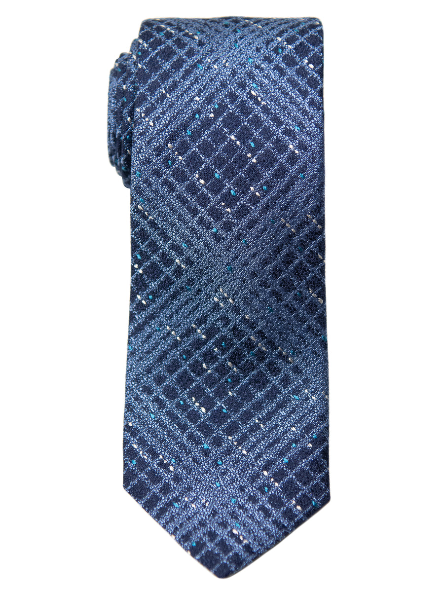 Dion  Boy's Tie - 32525 - Plaid - Navy/Blue