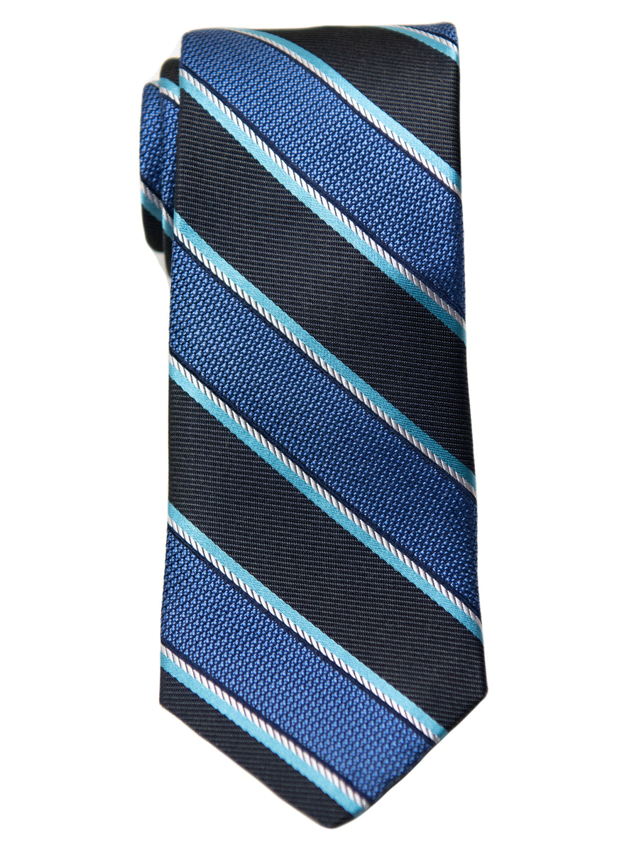 Dion  Boy's Tie - 32527 - Stripe - Blue/Black