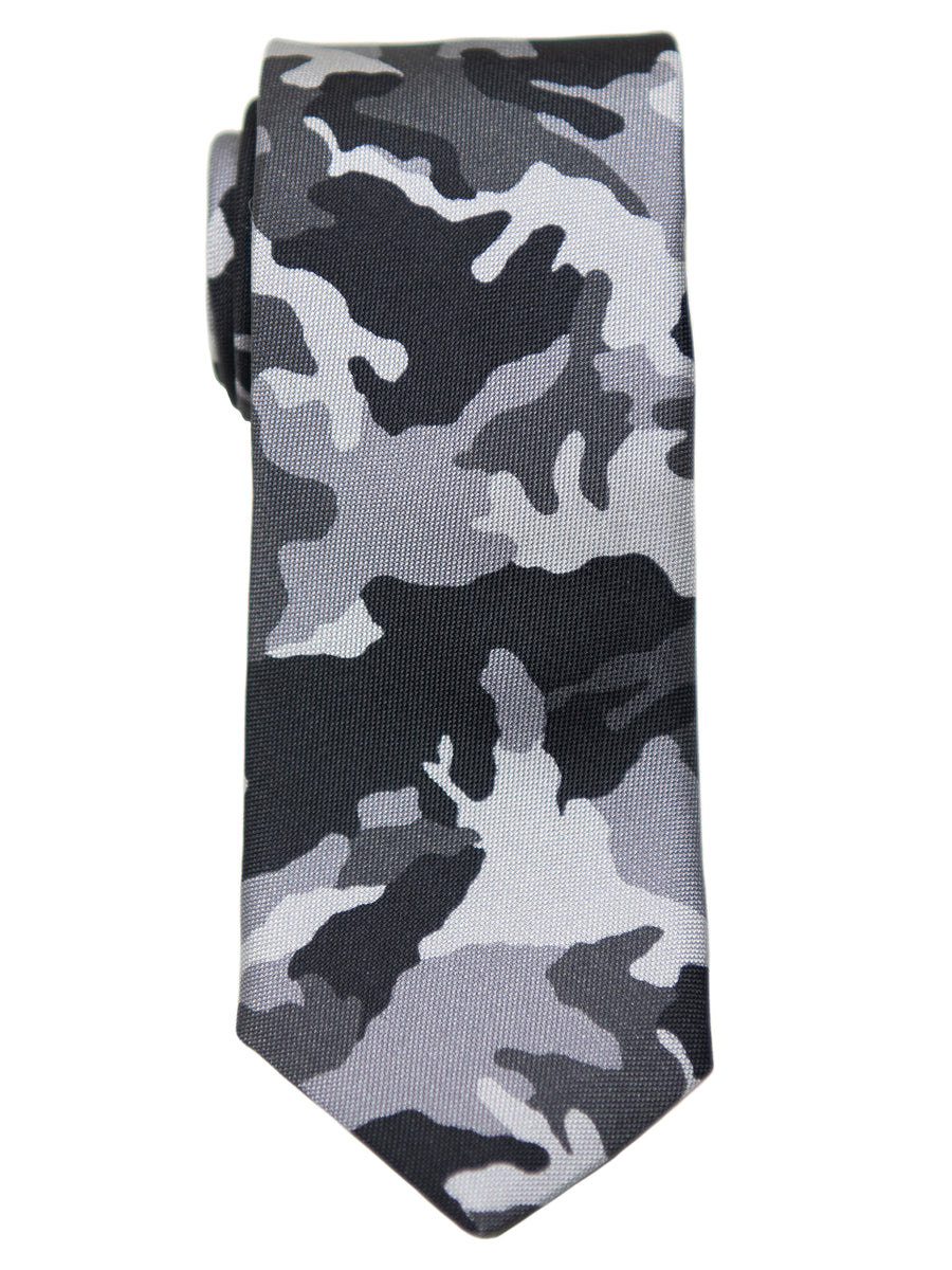 Dion  Boy's Tie 32656 - Camo - Black/Grey