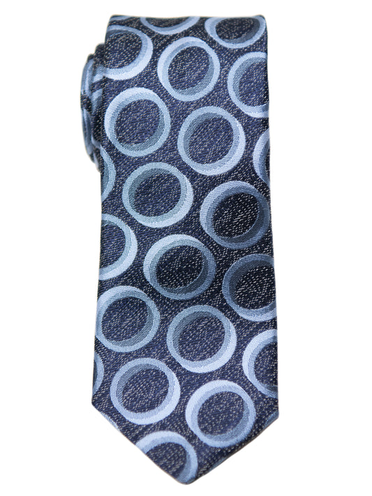 Dion  Boy's Tie 32662 - Neat - Navy/Silver