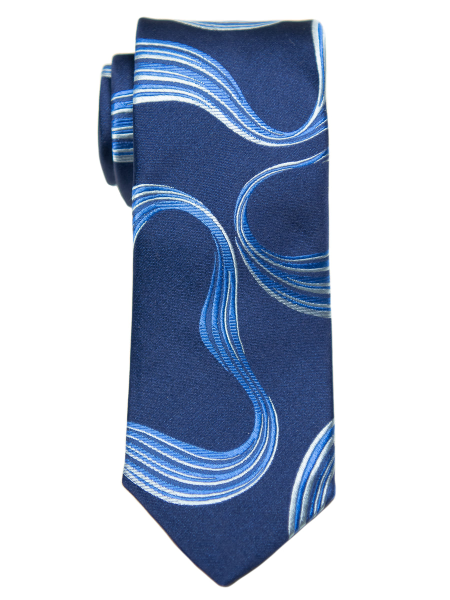 Dion  Boy's Tie 32744 - Swirl - Navy/Blue