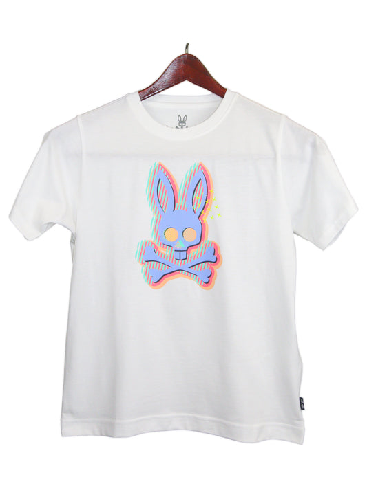 Psycho Bunny 33005 Boy's Short Sleeve - Tee - White