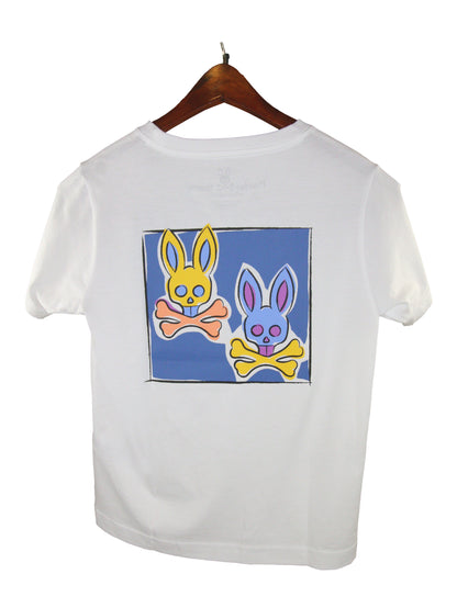 Psycho Bunny 33009 Boy's Short Sleeve - Tee - White