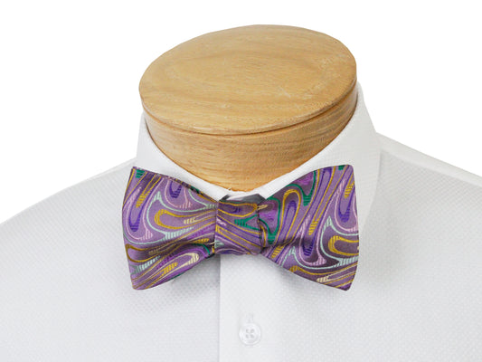 ScottyZ 33035 Young Men's Bow Tie - Swirl - Lilac/Multi