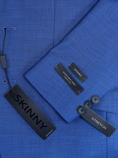 Andrew Marc 33041 Boy's Suit - Skinny Fit- Bright Blue - Heather