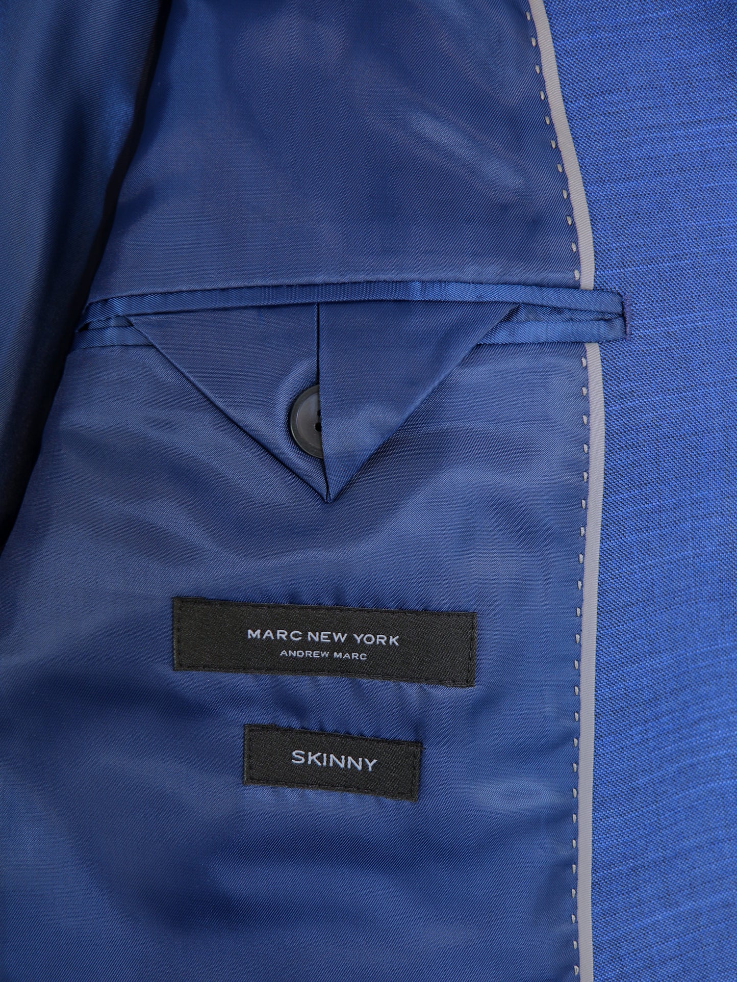 Andrew Marc 33041 Boy's Suit - Skinny Fit- Bright Blue - Heather