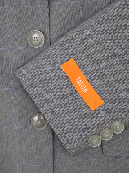 Tallia 33297  Boy's Suit - Skinny Fit - Plaid - Grey