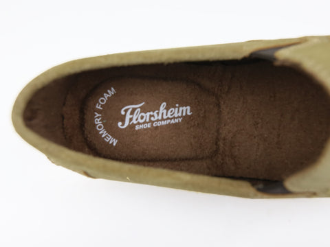 Image of Florsheim 33660 Slip On Boy's Shoe -Suede - Khaki