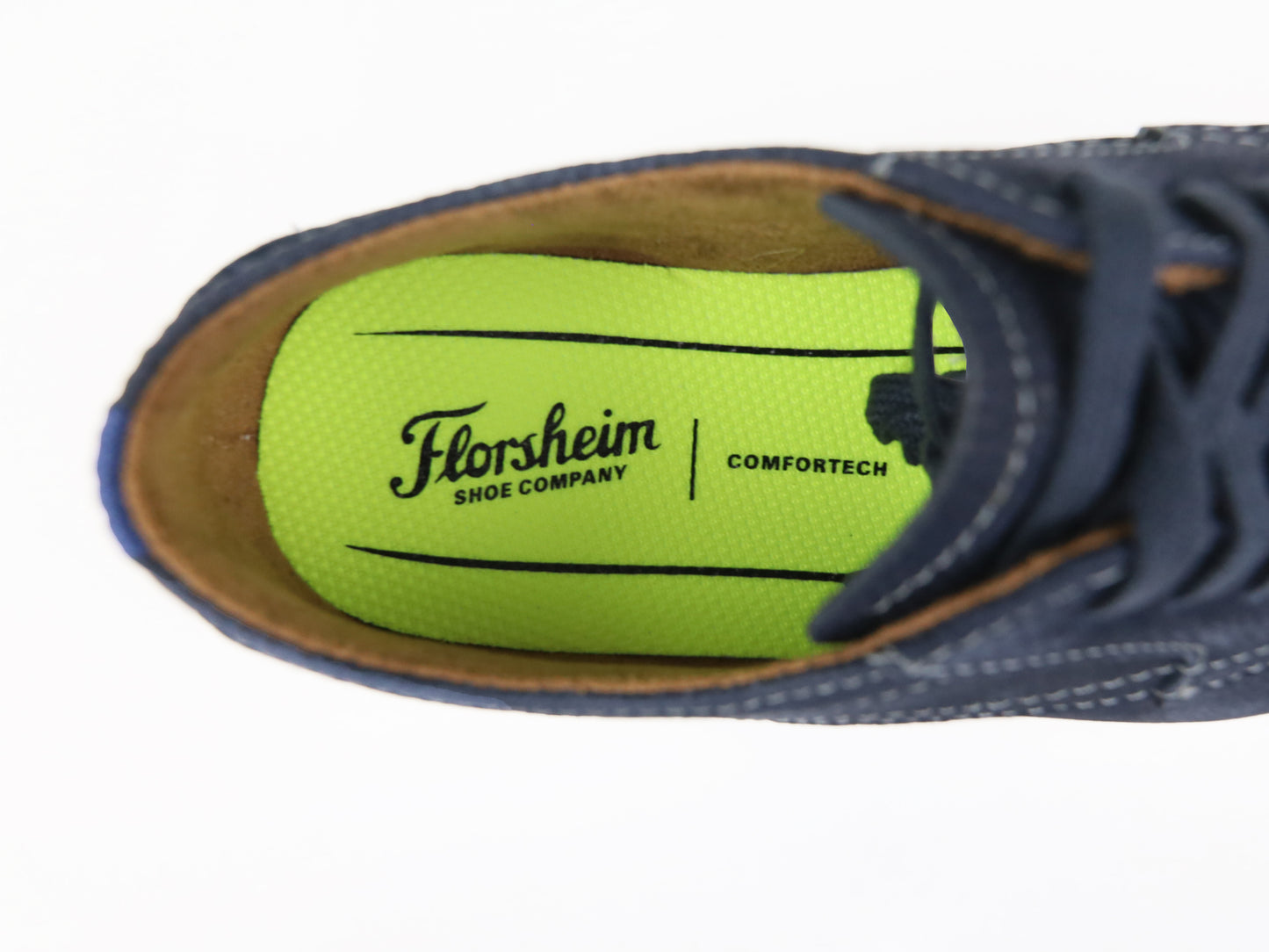 Florsheim 33686 Boys' Oxfords - Supacush Jr. - Suede - Navy