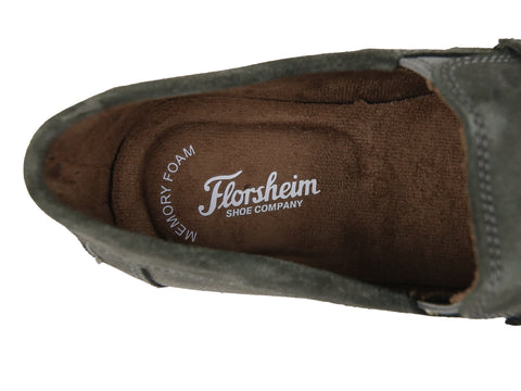 Image of Florsheim 33712 Slip On Boy's Shoe -Suede - Gray
