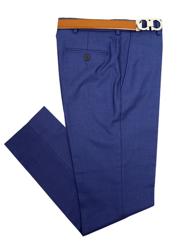 Lauren Ralph Lauren  33941P Boy's Suit Separate Pants - Sharkskin - Bright Navy