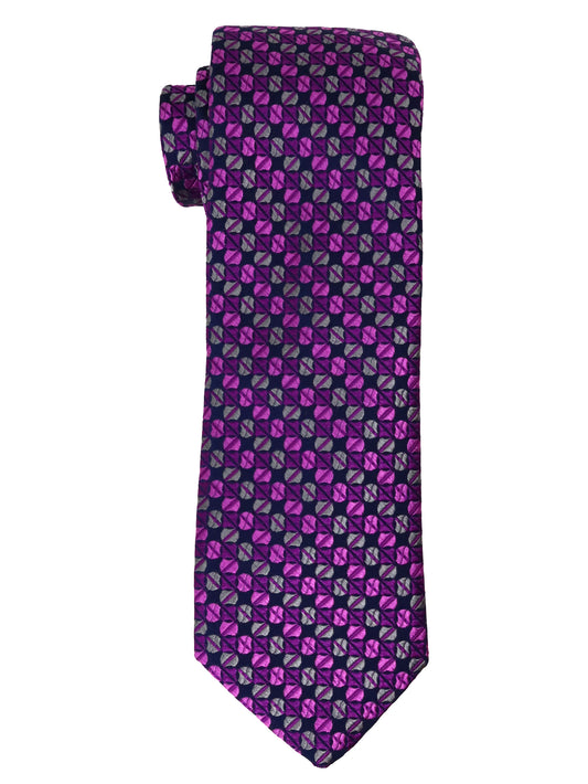 Dion  Boy's Tie 33936 - Neat - Blue/Pink