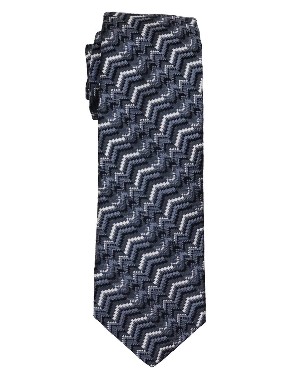 Dion  Boy's Tie 33987 - Abstract - Grey/White