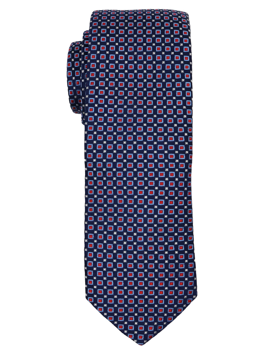 Dion  Boy's Tie 33991 - Neat - Navy/Red