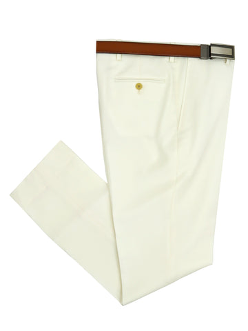Lauren Ralph Lauren 34192P Boy's Suit Separate Pant - Solid Gab - Off White
