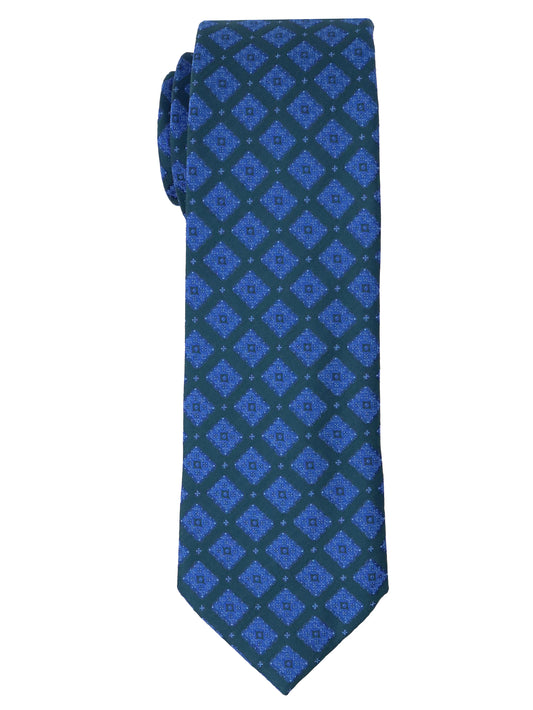 Heritage House 34561 - Boy's Tie - Neat - Blue/Olive