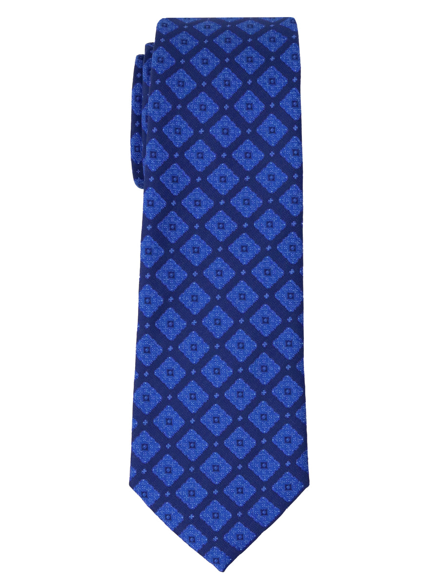 Heritage House 34563 - Boy's Tie - Neat - Navy/Bright Blue