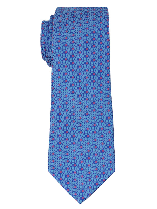 Heritage House 34567 - Boy's Tie - Neat - Sky/Pink
