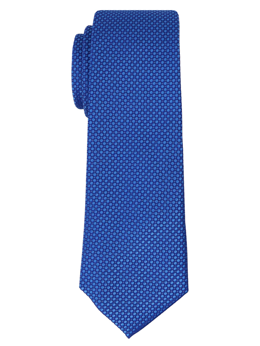Heritage House 34577 - Boy's Tie - Neat - Bright Blue/Navy
