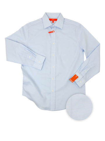Tallia 34602 Boy's Dress Shirt- Tonal Horizontal Stripe - Blue