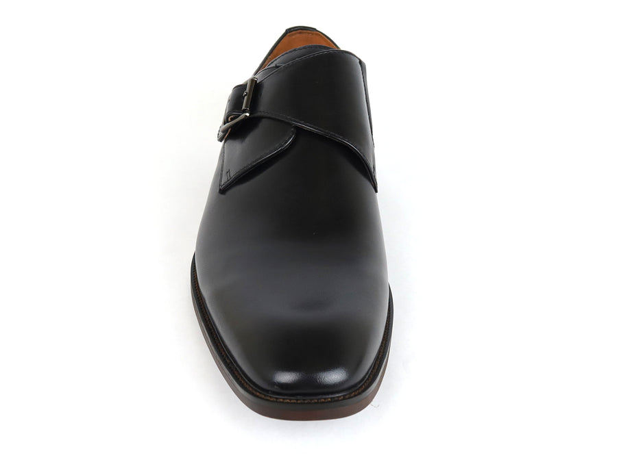 Florsheim 34813  Leather Boy's Shoe - Single Monk Strap - Black