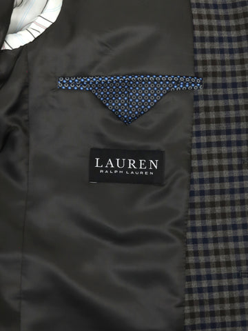 Image of Lauren Ralph Lauren Boy's Sport Coat 34832 Brown/Navy Check