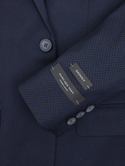 Andrew Marc 34935 Boy's Skinny Fit Suit - Neat - Navy