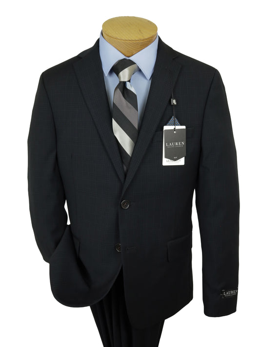 Lauren Ralph Lauren 35054 Boy's Suit - Plaid - Black