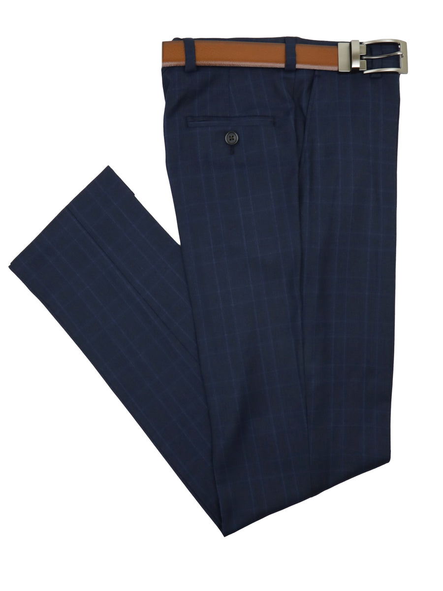 Lauren Ralph Lauren 35060 Boy's Suit - Plaid - Navy Blue