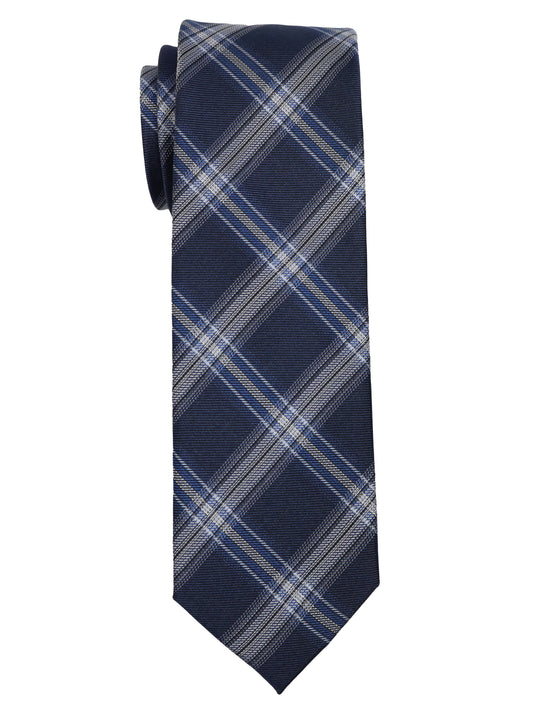 Enrico Sarchi 35113 - Boy's Tie - Plaid - Navy/Blue