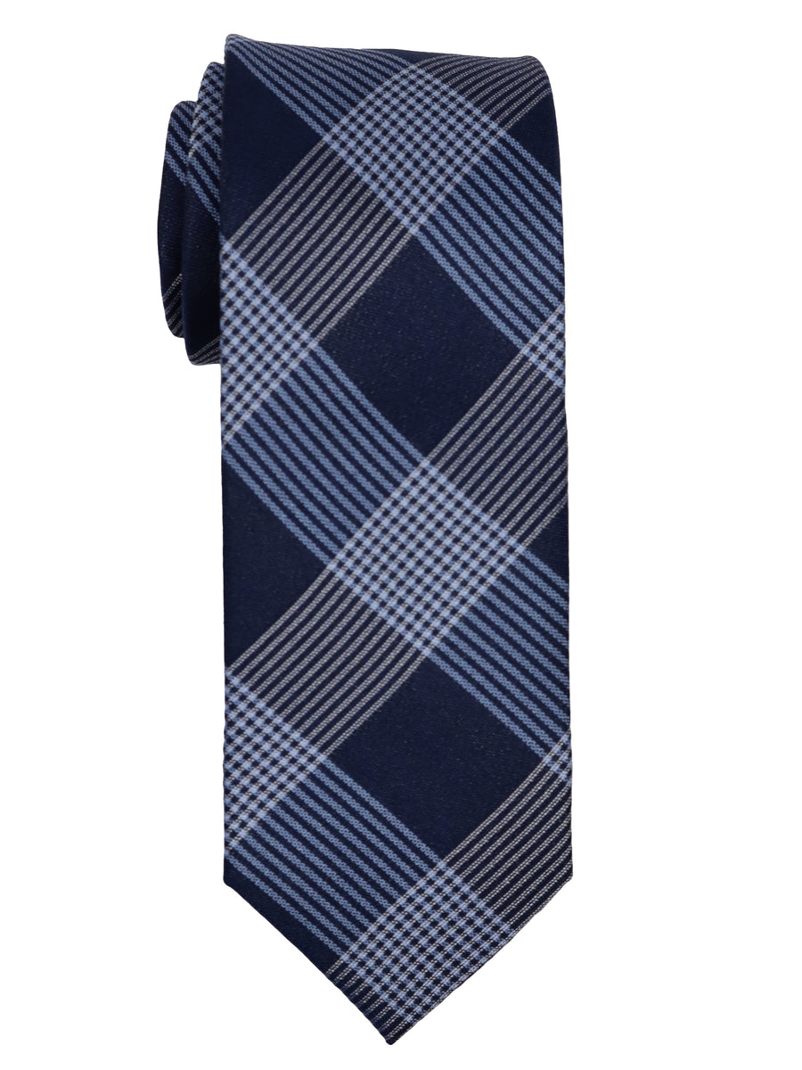 Enrico Sarchi 35117 - Boy's Tie - Plaid - Navy/Blue