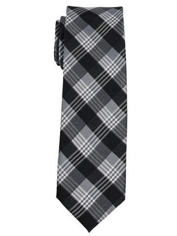 Enrico Sarchi 35121 - Boy's Tie - Plaid - Black/White