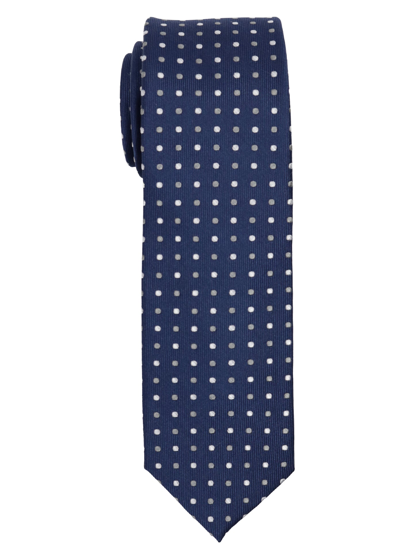 Enrico Sarchi 35133 - Boy's Tie - Polka Dot - Navy/Silver