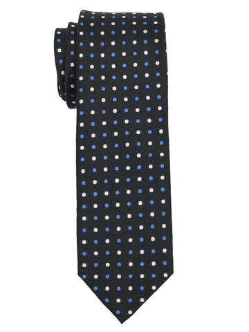 Enrico Sarchi 35136 - Boy's Tie - Polka Dot - Black/Blue