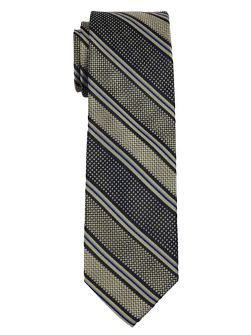 Enrico Sarchi 35140 - Boy's Tie - Stripe - Navy/Gold