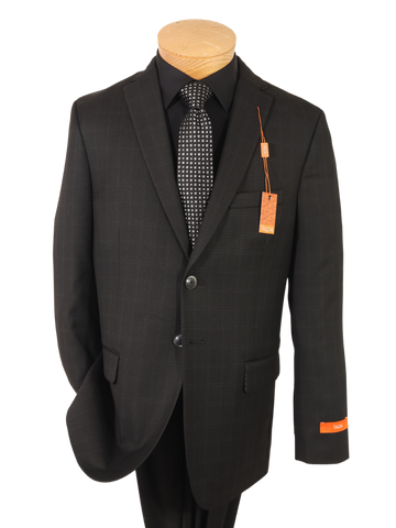 Tallia 35153  Boy's Suit - Skinny Fit - Windowpane - Black
