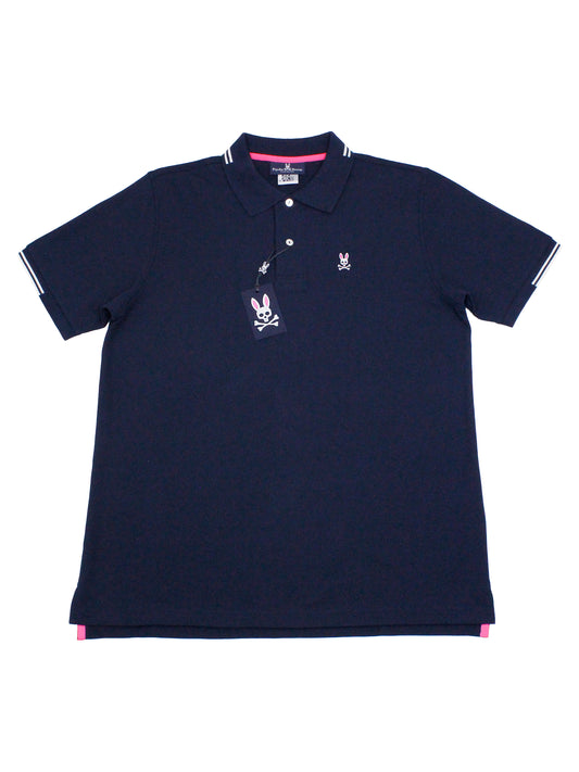 Psycho Bunny 35206 Young Men's Short Sleeve Polo - Navy