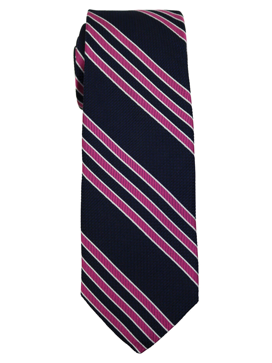 Dion  Boy's Tie 35234 - Stripe - Navy/Red