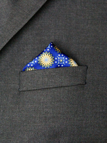 Image of Heritage House Pocket Square 35282 - Neat - Yellow/Blue