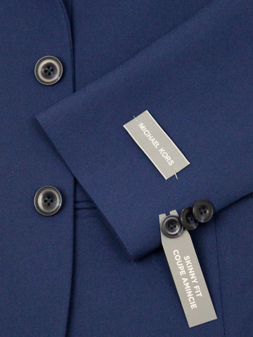 Michael Kors 35443 Boy's Suit Separate Jacket - Skinny Fit - Solid Gab - Stretch - Blue