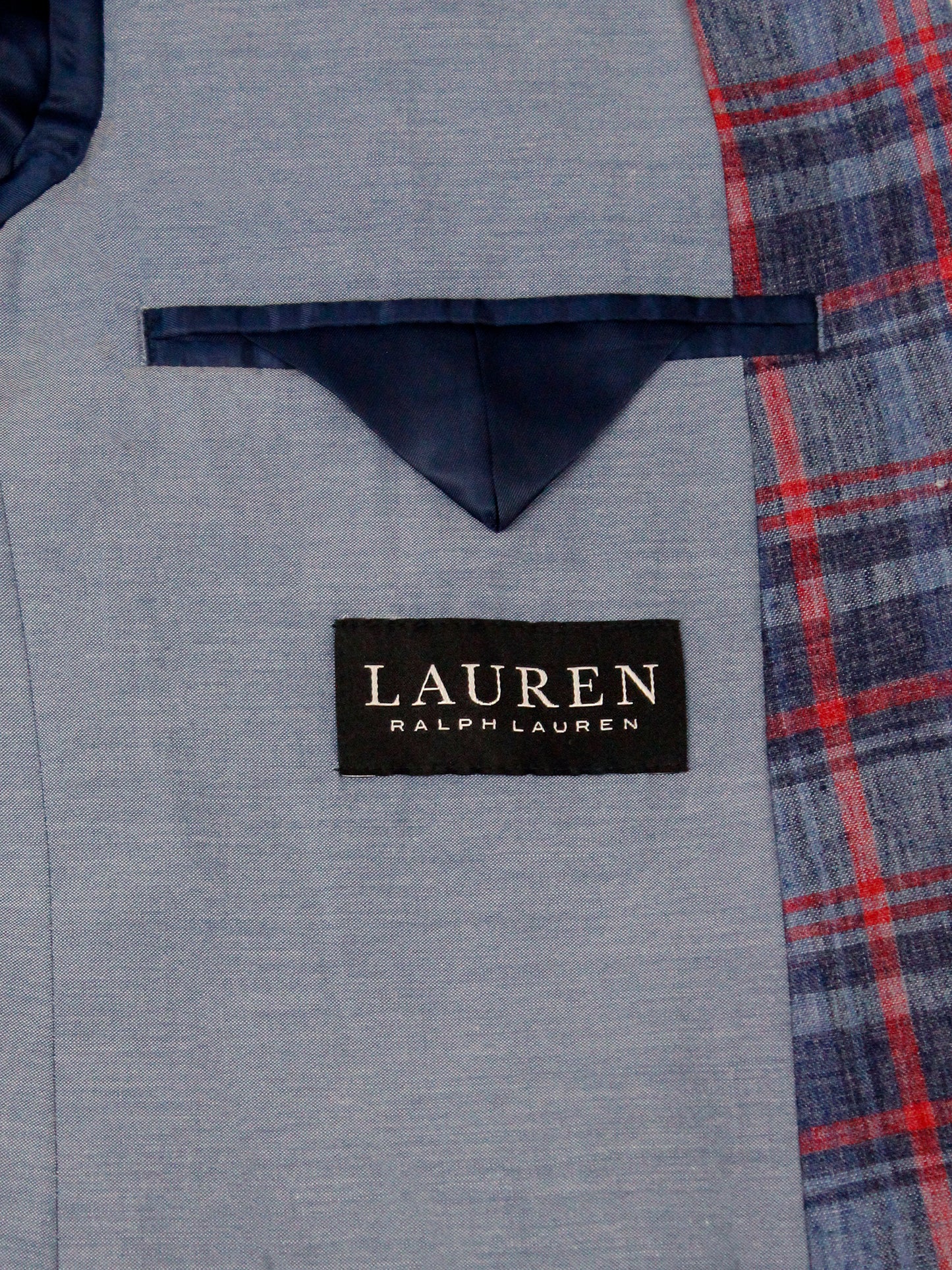 Lauren Ralph Lauren 35481 Boy's Sport Coat - Plaid - Navy/Red