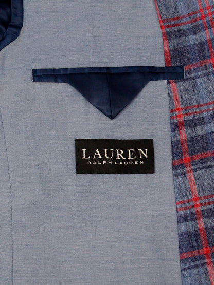 Lauren Ralph Lauren 35481 Boy's Sport Coat - Plaid - Navy/Red