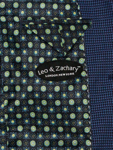 Image of Leo & Zachary 35577 Boy's Suit Separate Jacket - Birdseye - Ink/Sky