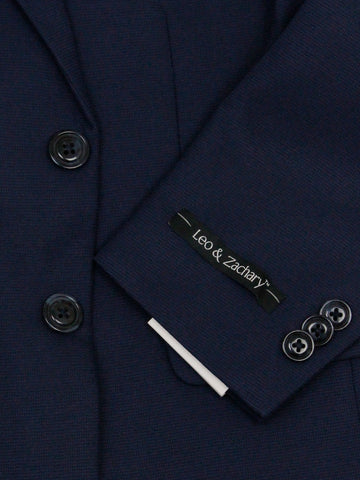 Image of Leo & Zachary 35587 Boy's Suit Separate Jacket - Weave - Deep Blue