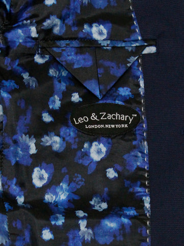 Image of Leo & Zachary 35587 Boy's Suit Separate Jacket - Weave - Deep Blue