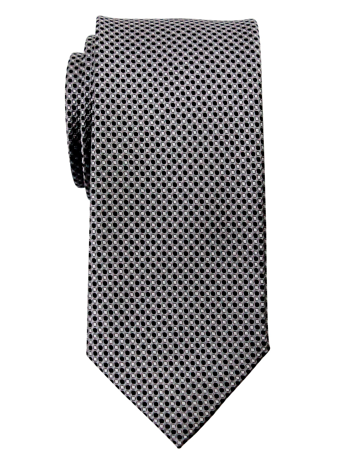 Heritage House 35725 - Boy's Tie - Neat - Silver/Black