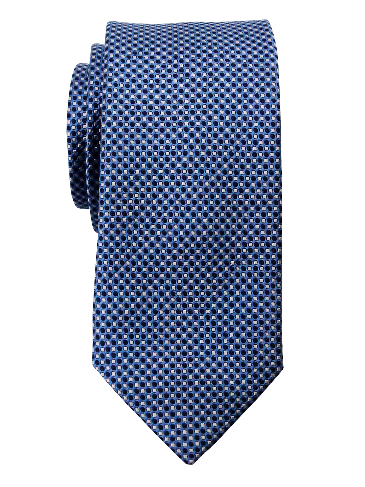 Heritage House 35726 - Boy's Tie - Neat - Blue/Silver