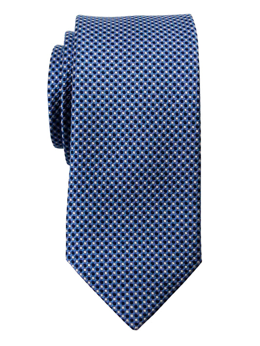 Heritage House 35726 - Boy's Tie - Neat - Blue/Silver