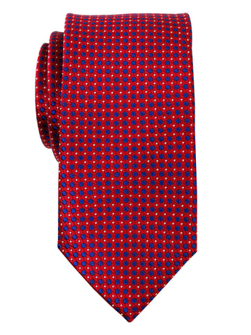 Heritage House 35735 - Boy's Tie - Neat - Red/Navy